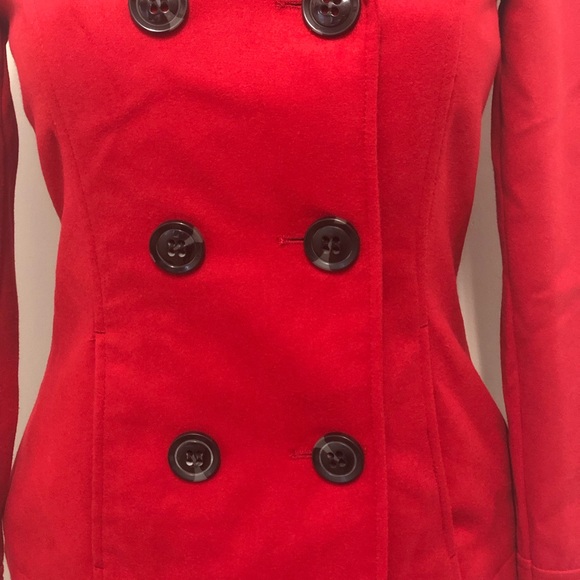 ✨Women’s Red Celebrity Pink Peacoat✨ - Picture 3 of 6